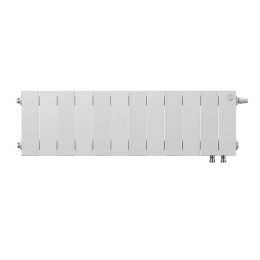 Биметаллический секционный радиатор отопления Royal Thermo PianoForte Bianco Traffico 200 / 12 секций нижнее правое подключение
