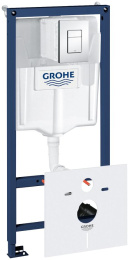 Система инсталляции для унитазов Grohe Rapid SL 38827000 5 в 1 с кнопкой смыва