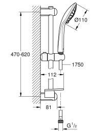 Душевой гарнитур Grohe Euphoria 110 Massage 27243001