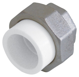 Муфта полипропиленовая Kalde разъемная, 20 x 3/4 ВР