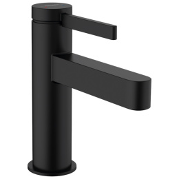 Смеситель для раковины Hansgrohe Finoris 110, push-open, матовый черный (76010670)