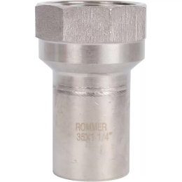 Вставка Rommer переходная пресс 35х11/4, НПр-ВР, нержавеющая сталь