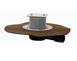 Трап для балконов и террасс горизонтальный HL DN40/50 с полимербитумным полотном, с системой Klik-klak , HL90H-3000