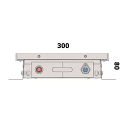 Внутрипольный конвектор с естественной конвекцией Vitron ВК.80.300.800.4ТГ